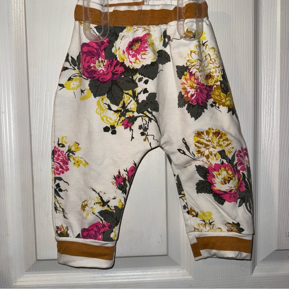 Floral Kids Bottoms - White and Pink